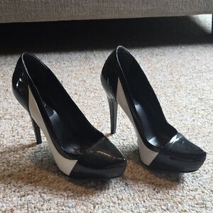 Aldo Black and White Heels